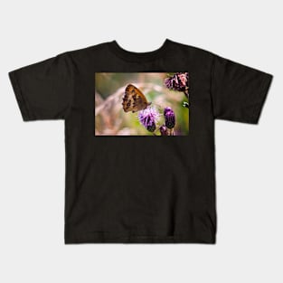 Meadow Brown Butterfly Kids T-Shirt